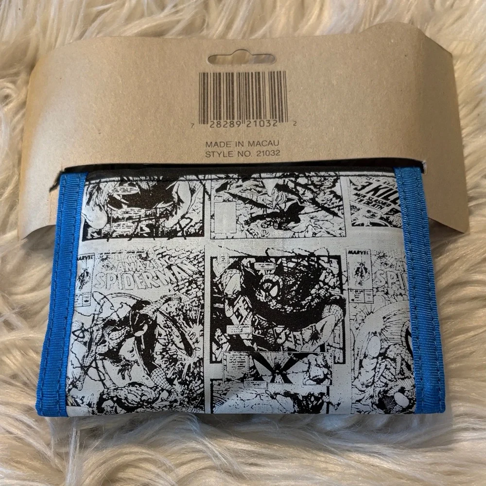 Marvel Comic Vintage Wallet with Red and Blue Design